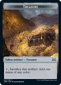 Treasure // Wurm (029) Double-sided Token [Double Masters Tokens] | Fandemonia Ltd