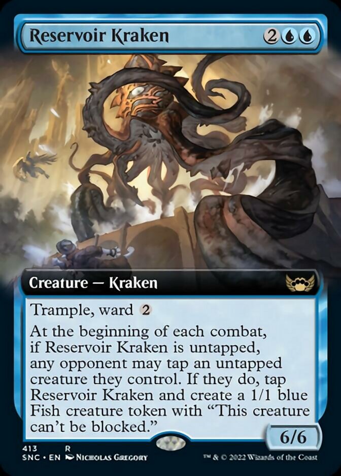 Reservoir Kraken (Extended Art) [Streets of New Capenna] | Fandemonia Ltd