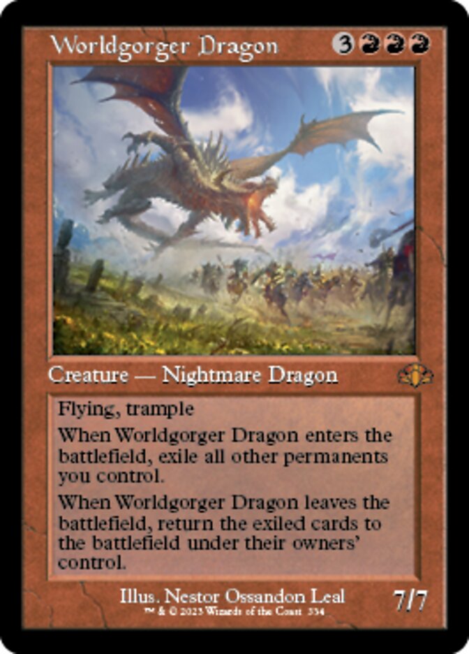 Worldgorger Dragon (Retro) [Dominaria Remastered] | Fandemonia Ltd