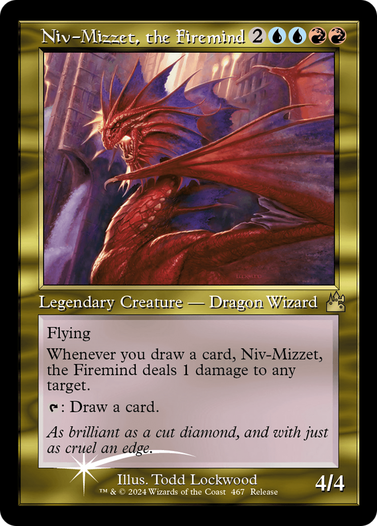 Niv-Mizzet, the Firemind (Retro Frame) [Ravnica Remastered] | Fandemonia Ltd