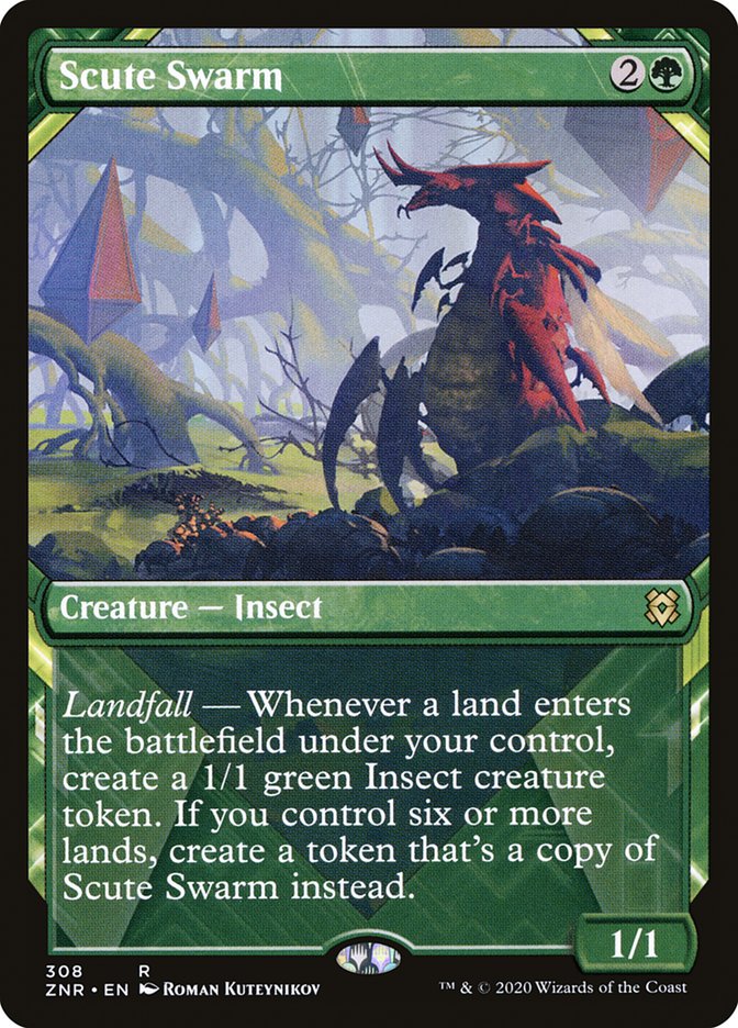 Scute Swarm (Showcase) [Zendikar Rising] | Fandemonia Ltd