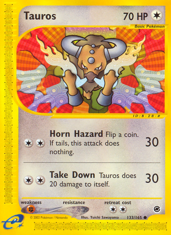 Tauros (133/165) [Expedition: Base Set] | Fandemonia Ltd