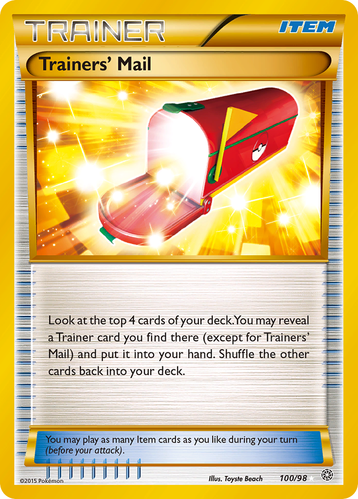 Trainers' Mail (100/98) [XY: Ancient Origins] | Fandemonia Ltd