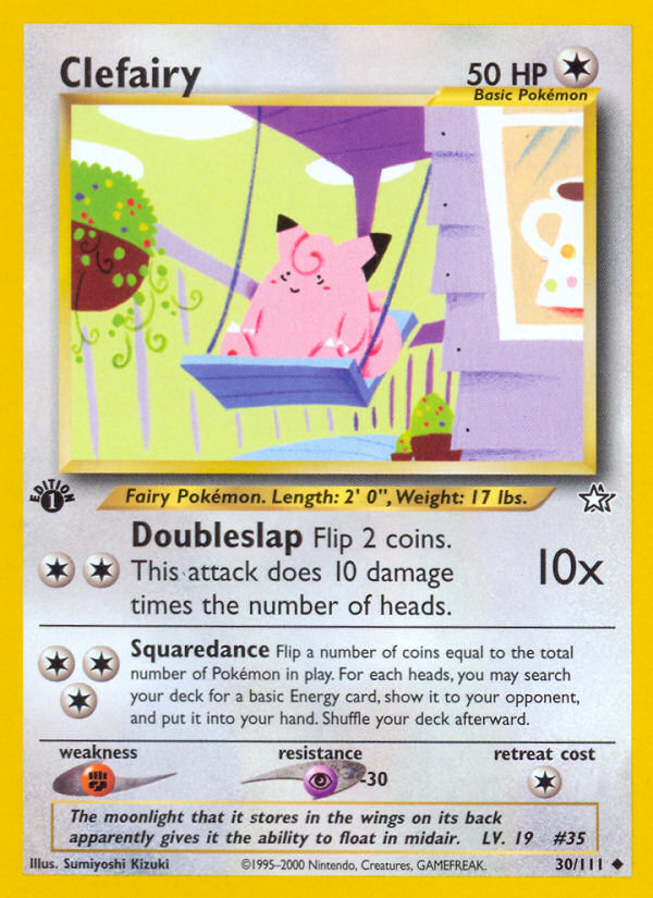 Clefairy (30/111) [Neo Genesis 1st Edition] | Fandemonia Ltd