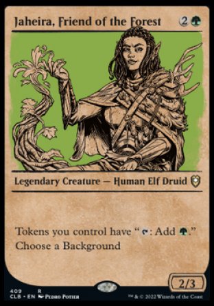Jaheira, Friend of the Forest (Showcase) [Commander Legends: Battle for Baldur's Gate] | Fandemonia Ltd