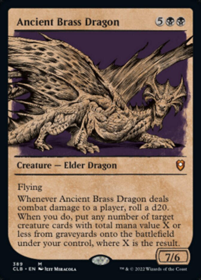 Ancient Brass Dragon (Showcase) [Commander Legends: Battle for Baldur's Gate] | Fandemonia Ltd