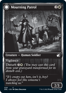Mourning Patrol // Morning Apparition [Innistrad: Double Feature] | Fandemonia Ltd