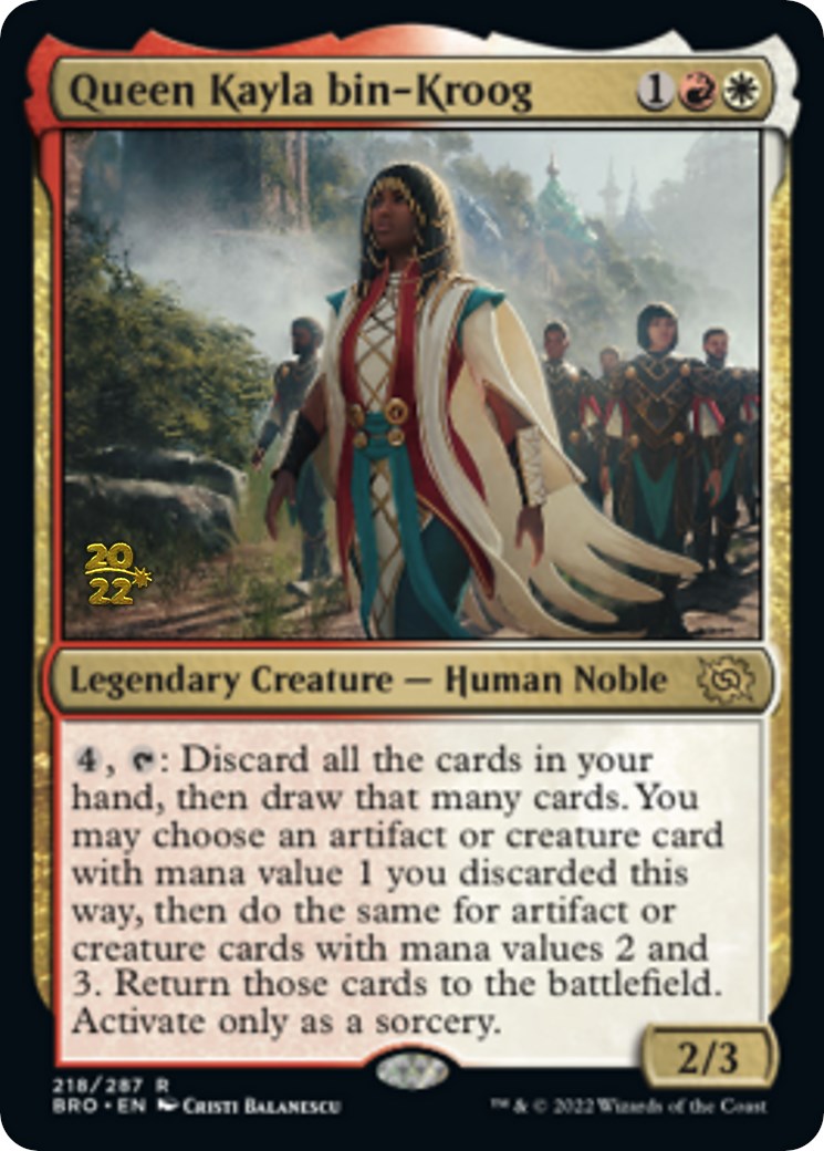 Queen Kayla bin-Kroog [The Brothers' War: Prerelease Promos] | Fandemonia Ltd