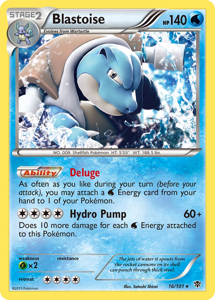 Blastoise (16/101) (Theme Deck Exclusive) [Black & White: Plasma Blast] | Fandemonia Ltd