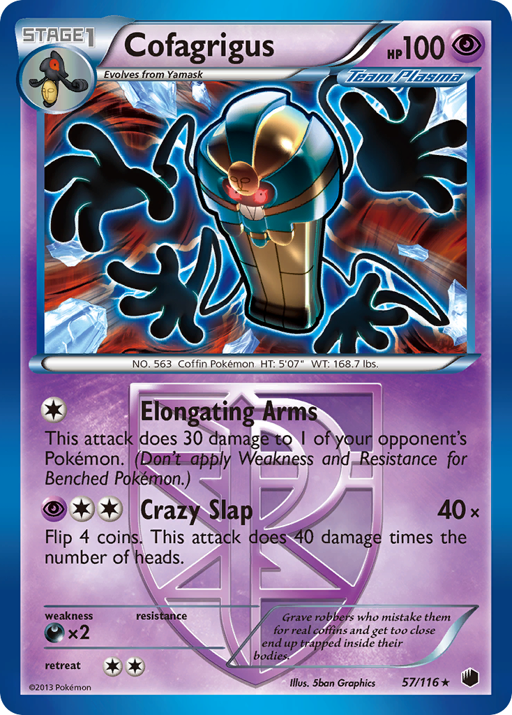 Cofagrigus (57/116) [Black & White: Plasma Freeze] | Fandemonia Ltd