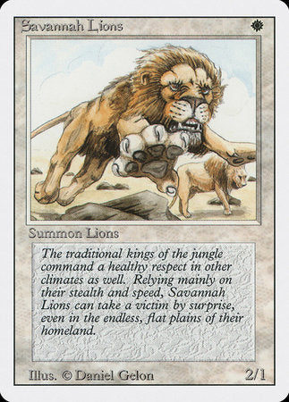 Savannah Lions [Revised Edition] | Fandemonia Ltd