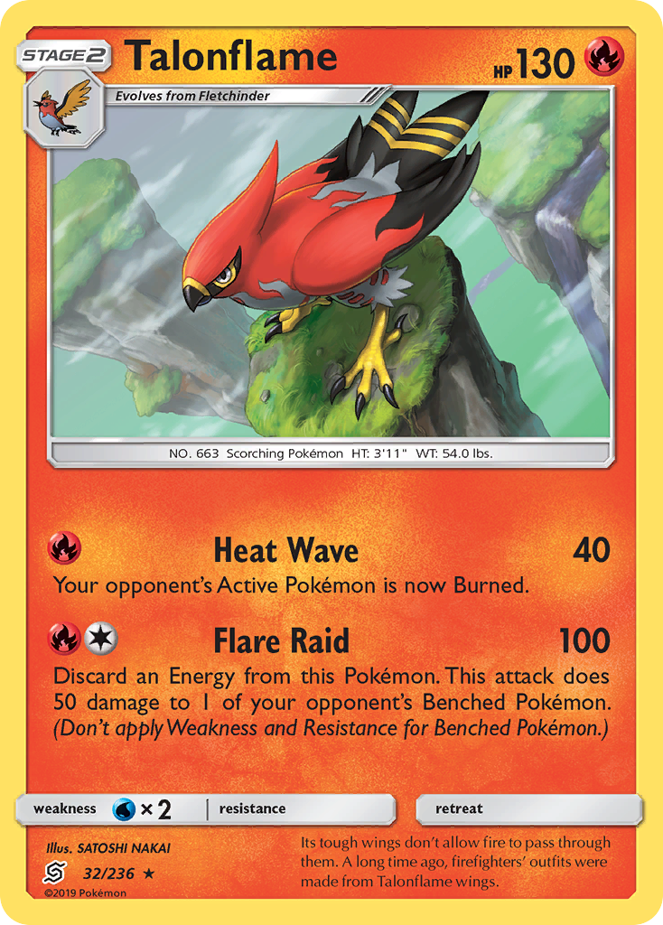 Talonflame (32/236) [Sun & Moon: Unified Minds] | Fandemonia Ltd