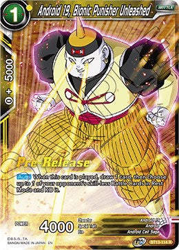 Android 19, Bionic Punisher Unleashed (BT13-114) [Supreme Rivalry Prerelease Promos] | Fandemonia Ltd