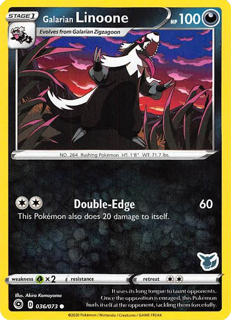 Galarian Linoone (036/073) (Eevee Deck) [Battle Academy 2022] | Fandemonia Ltd