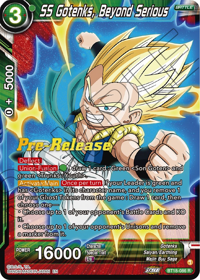 SS Gotenks, Beyond Serious (BT18-086) [Dawn of the Z-Legends Prerelease Promos] | Fandemonia Ltd