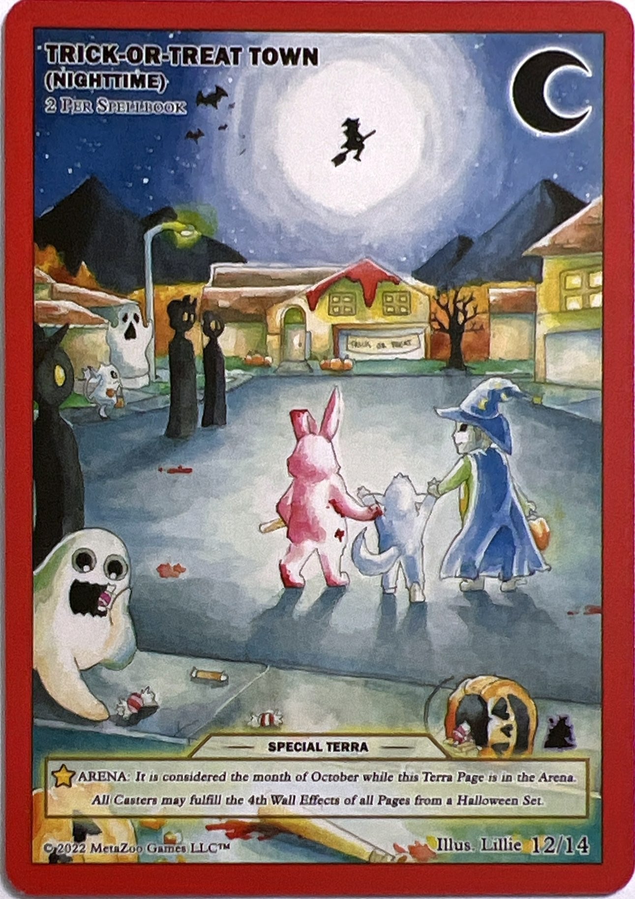 Trick-or-Treat Town (Nighttime) [Seance: First Edition Release Event Deck] | Fandemonia Ltd