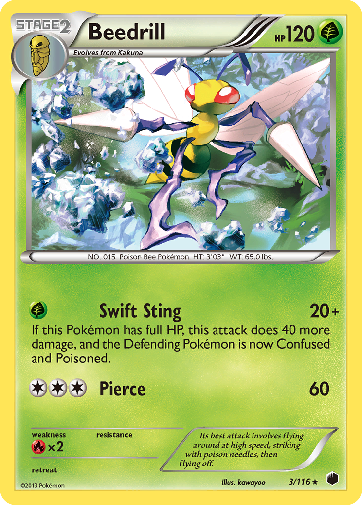 Beedrill (3/116) [Black & White: Plasma Freeze] | Fandemonia Ltd