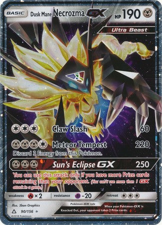 Dusk Mane Necrozma GX (90/156) (Jumbo Card) [Sun & Moon: Ultra Prism] | Fandemonia Ltd