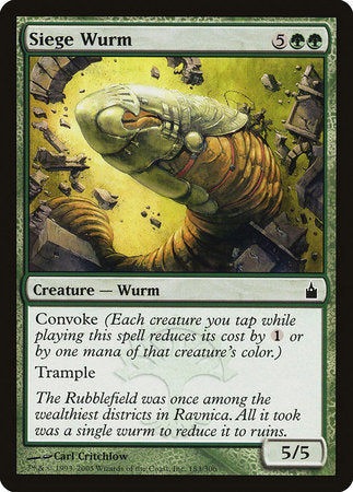 Siege Wurm [Ravnica: City of Guilds] | Fandemonia Ltd