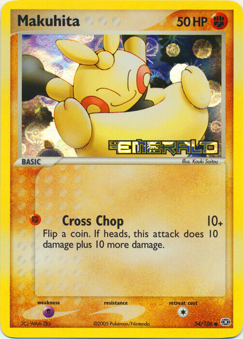 Makuhita (54/106) (Stamped) [EX: Emerald] | Fandemonia Ltd