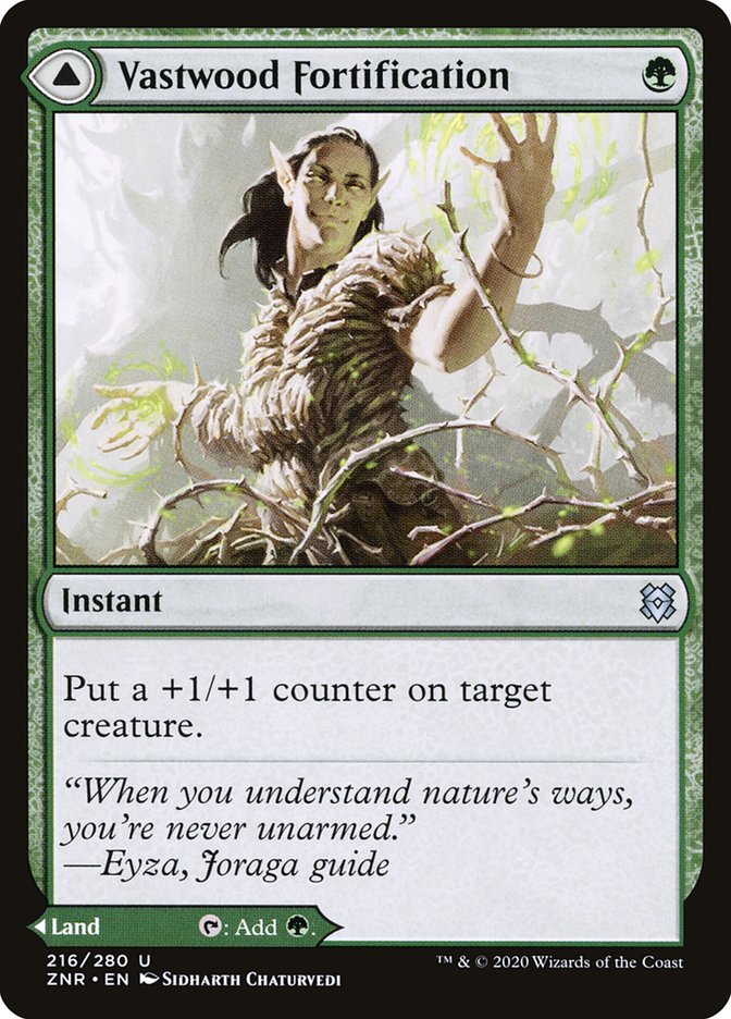 Vastwood Fortification // Vastwood Thicket [Zendikar Rising] | Fandemonia Ltd