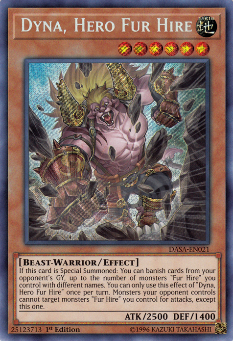 Dyna, Hero Fur Hire [DASA-EN021] Secret Rare | Fandemonia Ltd