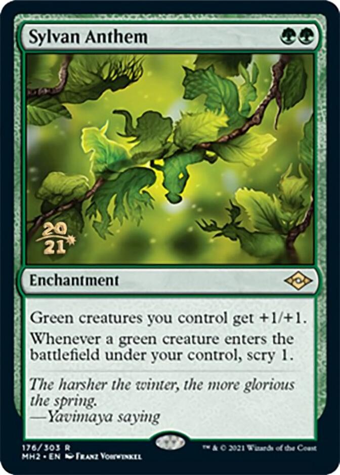 Sylvan Anthem [Modern Horizons 2 Prerelease Promos] | Fandemonia Ltd