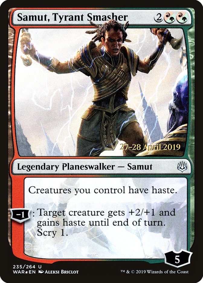 Samut, Tyrant Smasher  [War of the Spark Prerelease Promos] | Fandemonia Ltd