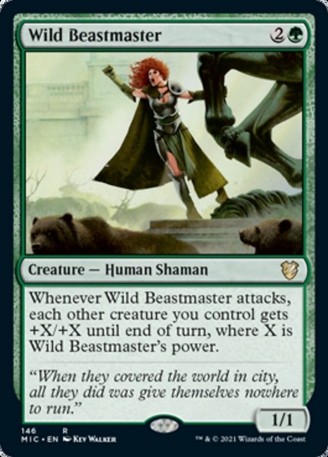 Wild Beastmaster [Innistrad: Midnight Hunt Commander] | Fandemonia Ltd