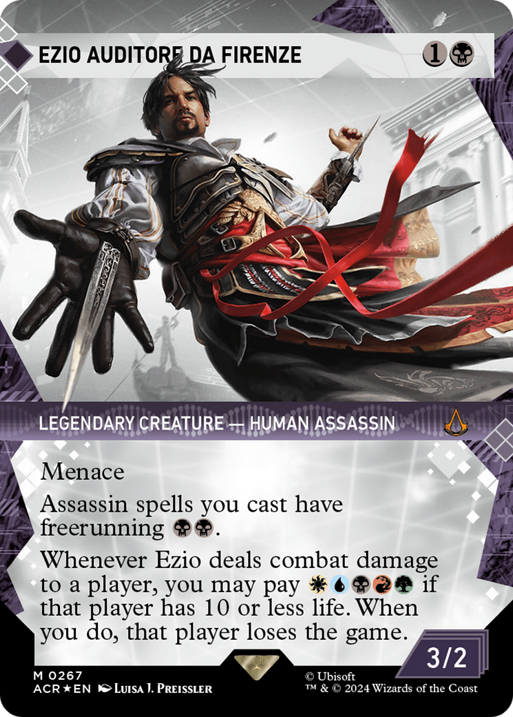 Ezio Auditore da Firenze (Showcase) (Textured Foil) [Assassin's Creed] | Fandemonia Ltd