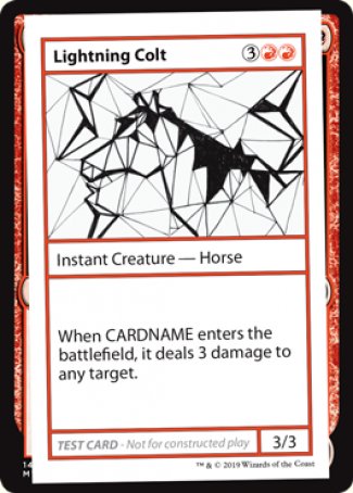 Lightning Colt (2021 Edition) [Mystery Booster Playtest Cards] | Fandemonia Ltd