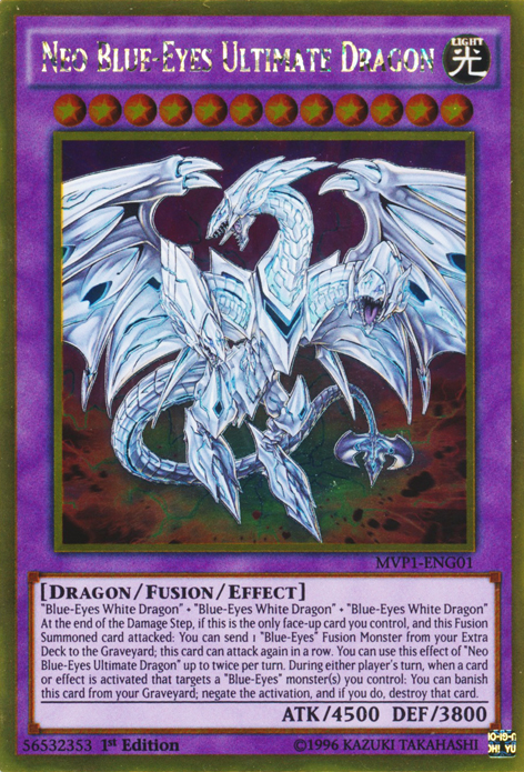 Neo Blue-Eyes Ultimate Dragon [MVP1-ENG01] Gold Rare | Fandemonia Ltd