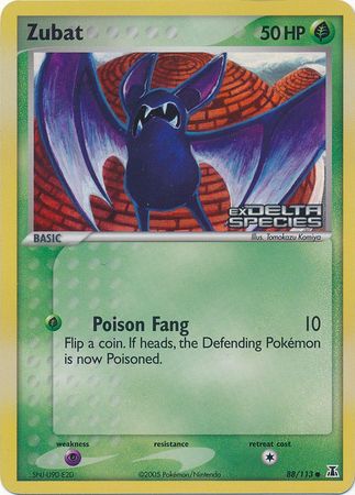 Zubat (88/113) (Stamped) [EX: Delta Species] | Fandemonia Ltd