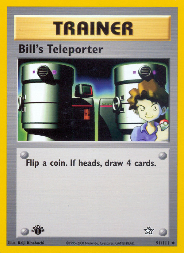 Bill's Teleporter (91/111) [Neo Genesis 1st Edition] | Fandemonia Ltd
