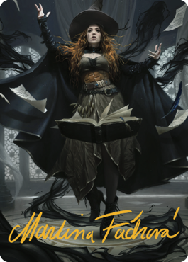 Tasha, the Witch Queen Art Card (41) (Gold-Stamped Signature) [Commander Legends: Battle for Baldur's Gate Art Series] | Fandemonia Ltd