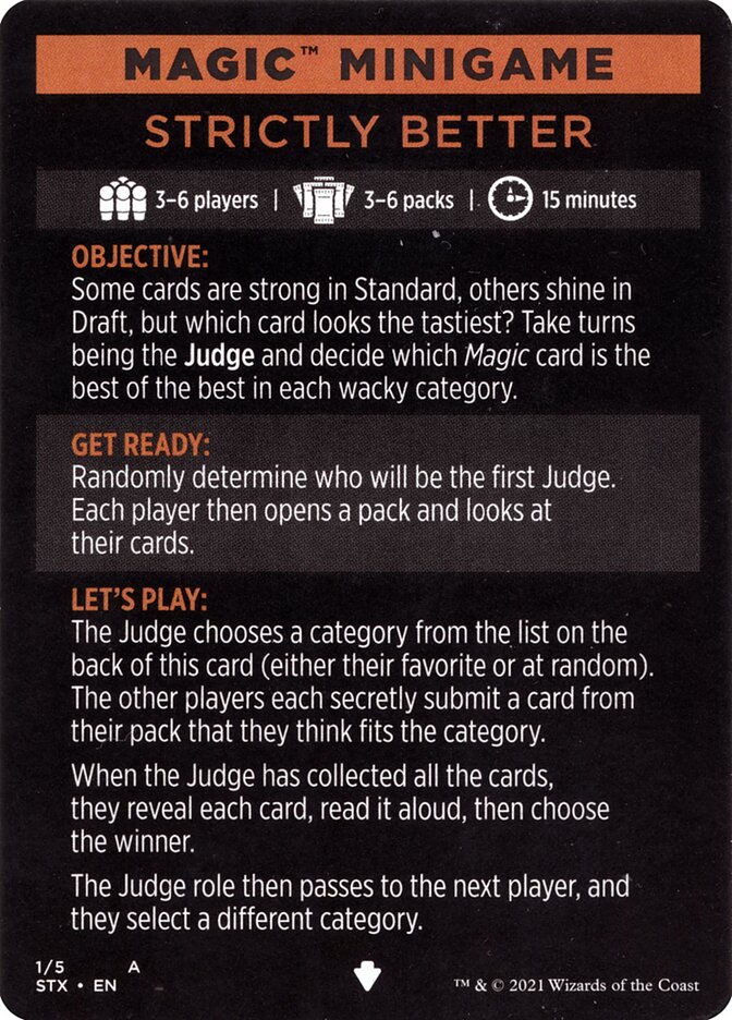 Strictly Better (Magic Minigame) [Strixhaven: School of Mages Minigame] | Fandemonia Ltd