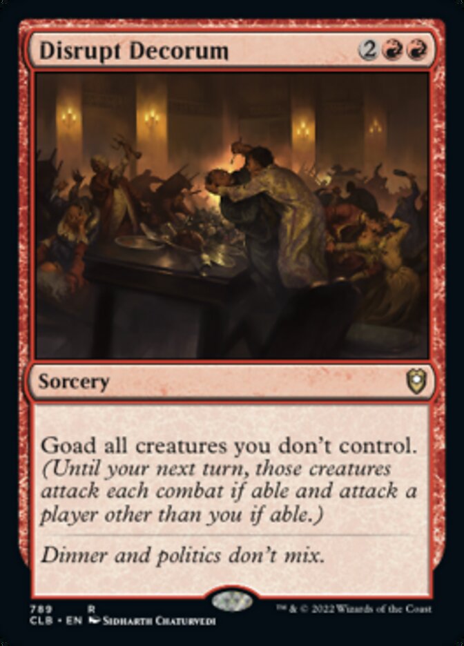 Disrupt Decorum [Commander Legends: Battle for Baldur's Gate] | Fandemonia Ltd