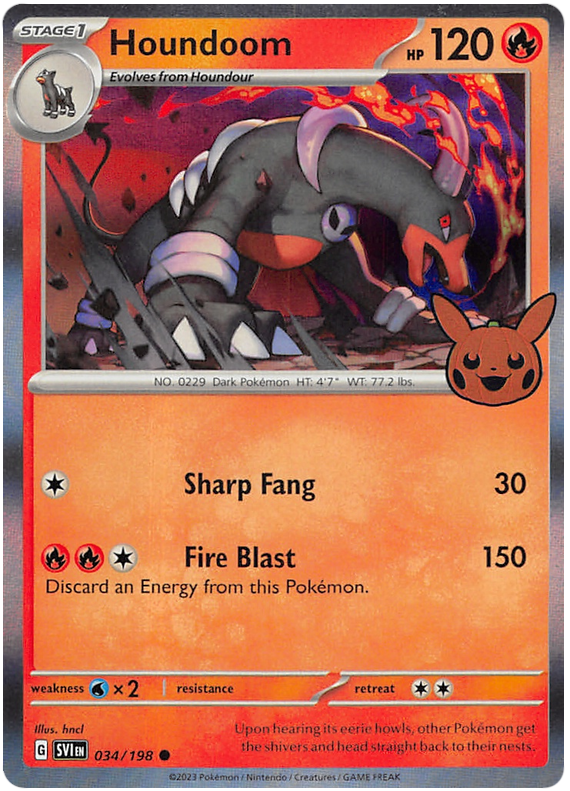 Houndoom (034/198) [Trick or Trade 2023] | Fandemonia Ltd