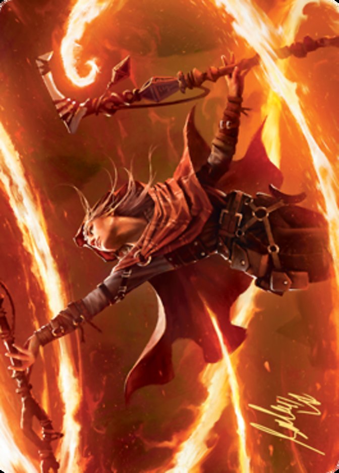 Magmatic Channeler Art Card (Gold-Stamped Signature) [Zendikar Rising Art Series] | Fandemonia Ltd