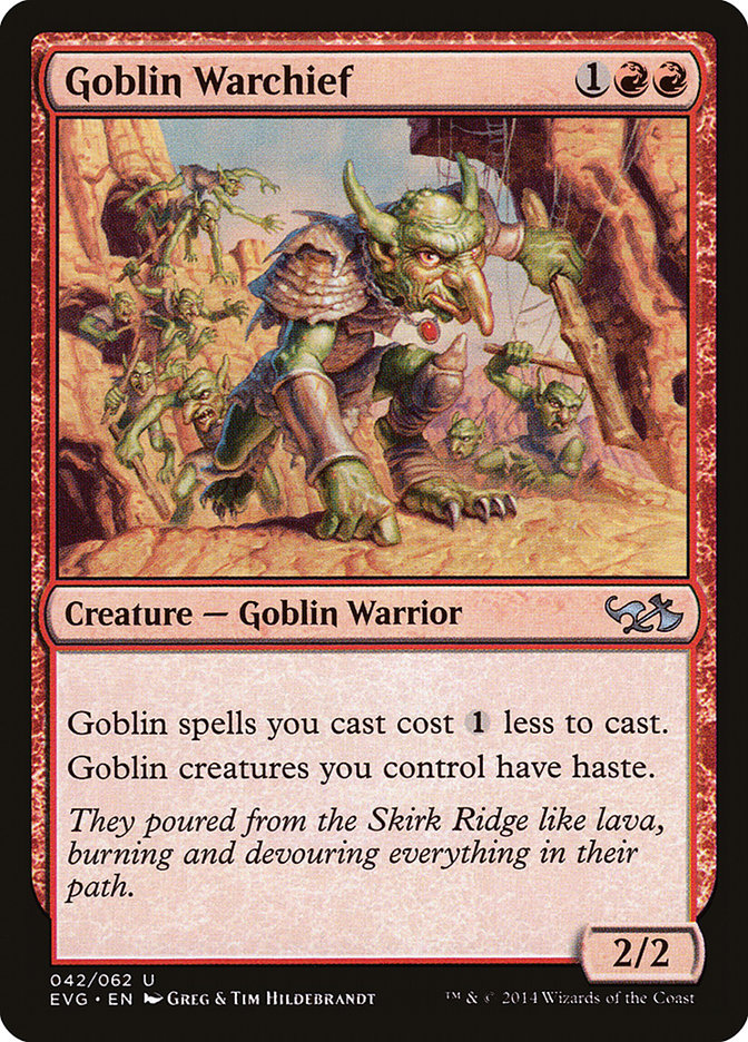 Goblin Warchief (Elves vs. Goblins) [Duel Decks Anthology] | Fandemonia Ltd