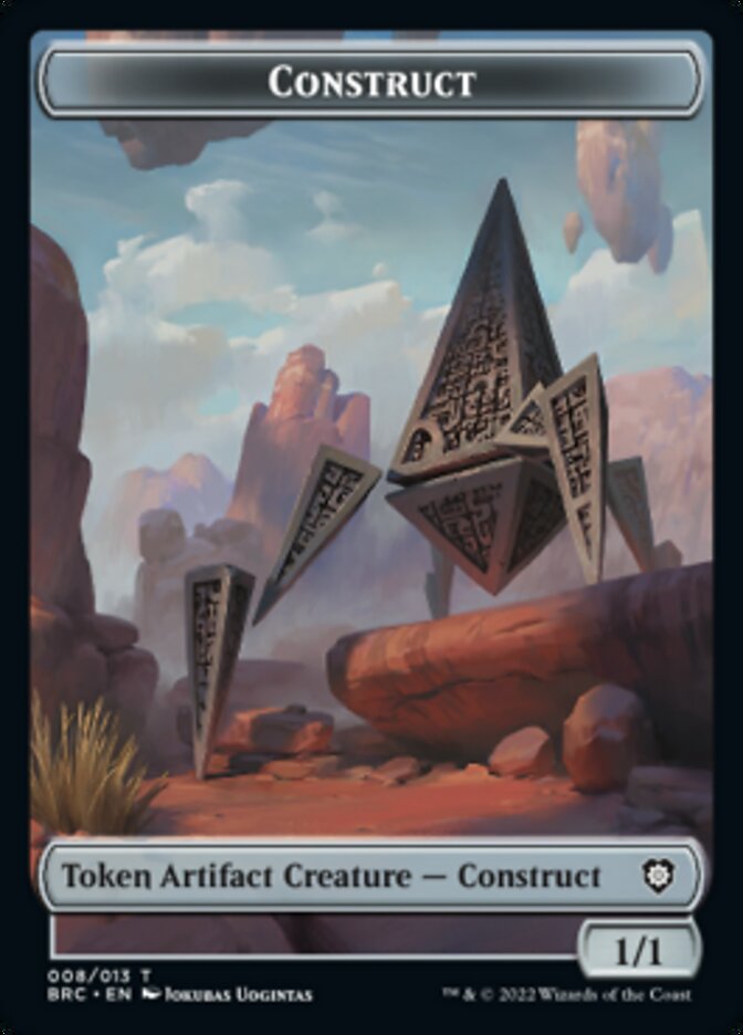 Construct (008) // Phyrexian Myr Double-Sided Token [The Brothers' War Commander Tokens] | Fandemonia Ltd