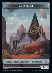 Construct (008) // Phyrexian Myr Double-Sided Token [The Brothers' War Commander Tokens] | Fandemonia Ltd