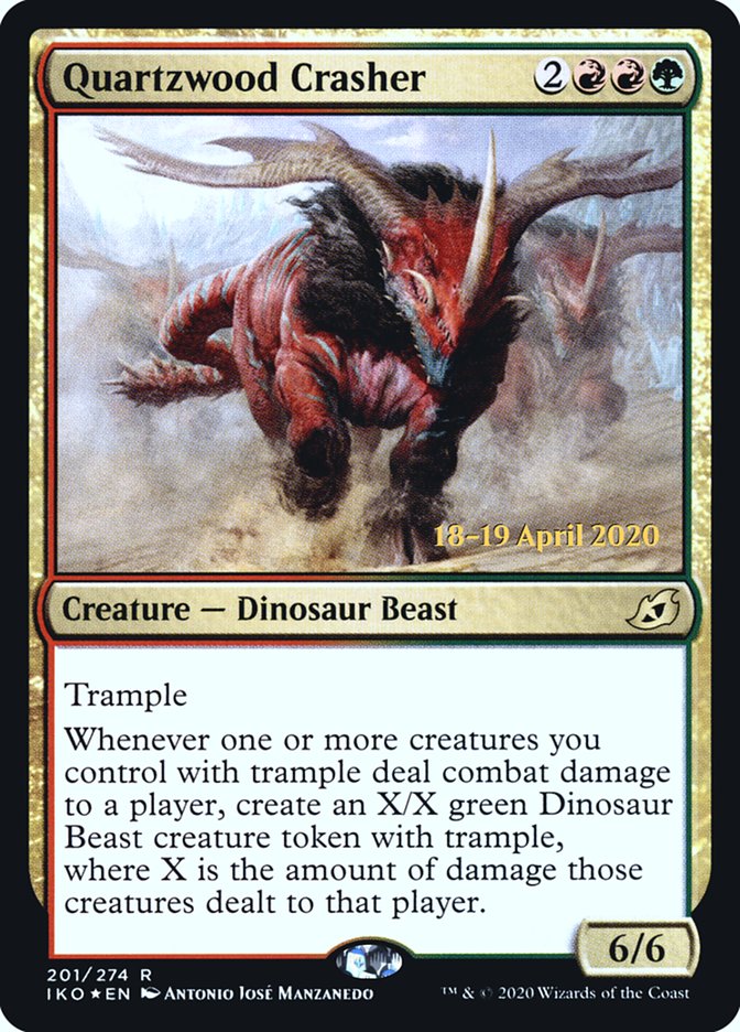 Quartzwood Crasher  [Ikoria: Lair of Behemoths Prerelease Promos] | Fandemonia Ltd