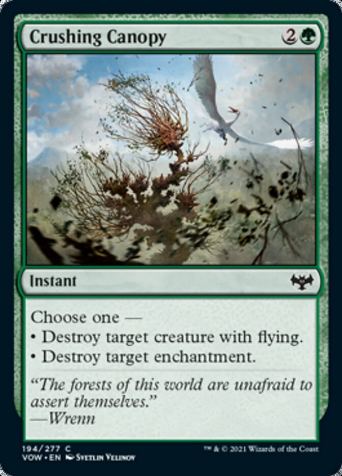 Crushing Canopy [Innistrad: Crimson Vow] | Fandemonia Ltd