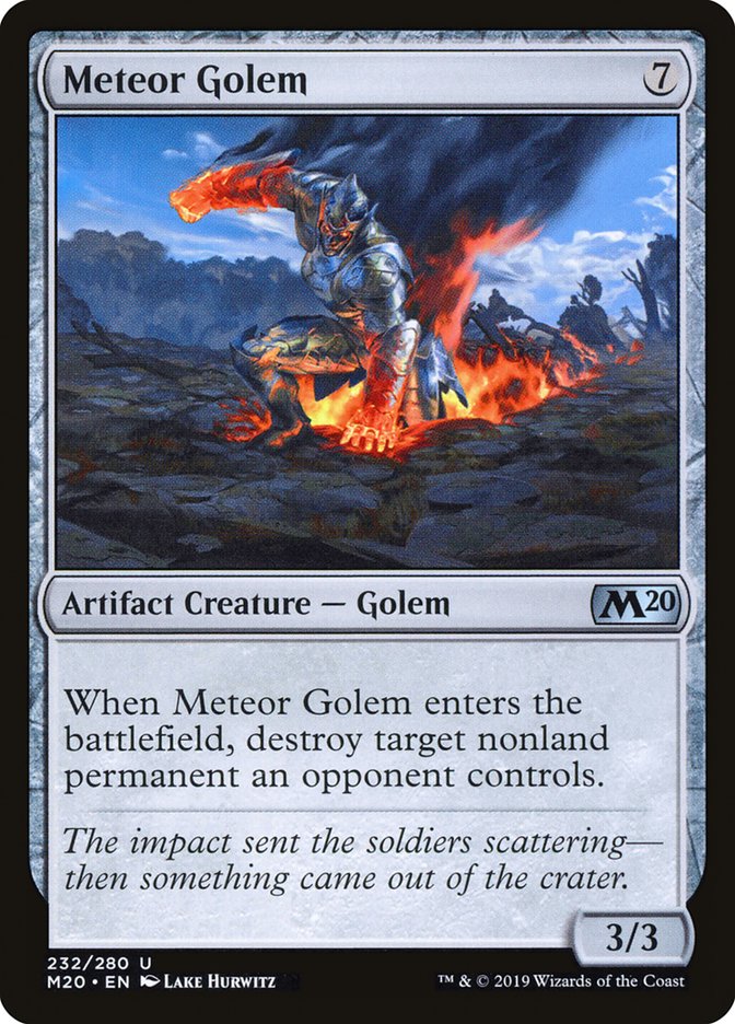 Meteor Golem [Core Set 2020] | Fandemonia Ltd