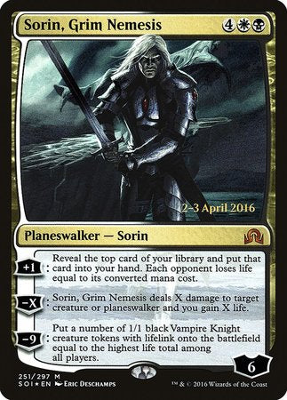 Sorin, Grim Nemesis [Shadows over Innistrad Promos] | Fandemonia Ltd