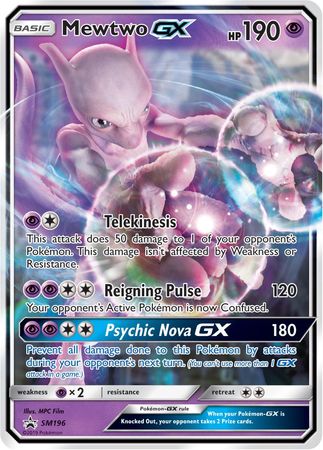 Mewtwo GX (SM196) (Jumbo Card) [Sun & Moon: Black Star Promos] | Fandemonia Ltd