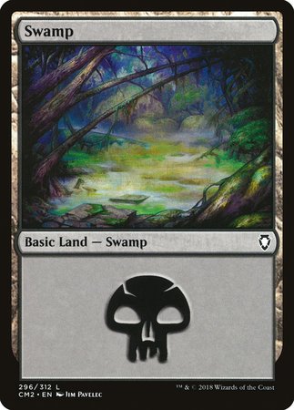 Swamp (296) [Commander Anthology Volume II] | Fandemonia Ltd