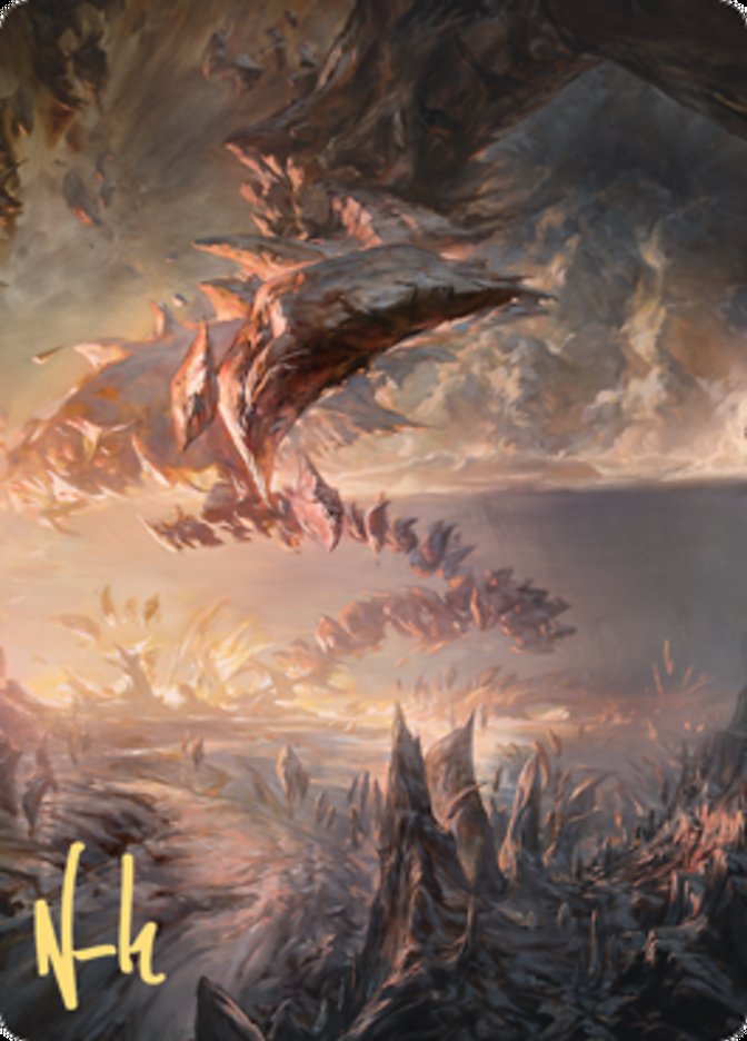 Needleverge Pathway Art Card (Gold-Stamped Signature) [Zendikar Rising Art Series] | Fandemonia Ltd