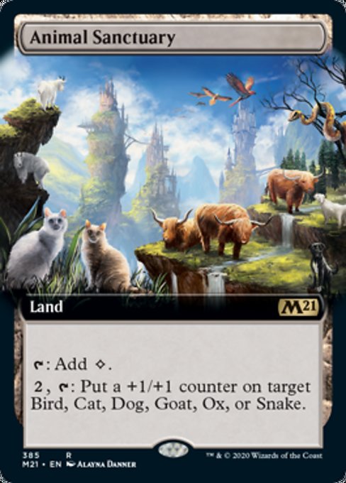 Animal Sanctuary (Extended Art) [Core Set 2021] | Fandemonia Ltd